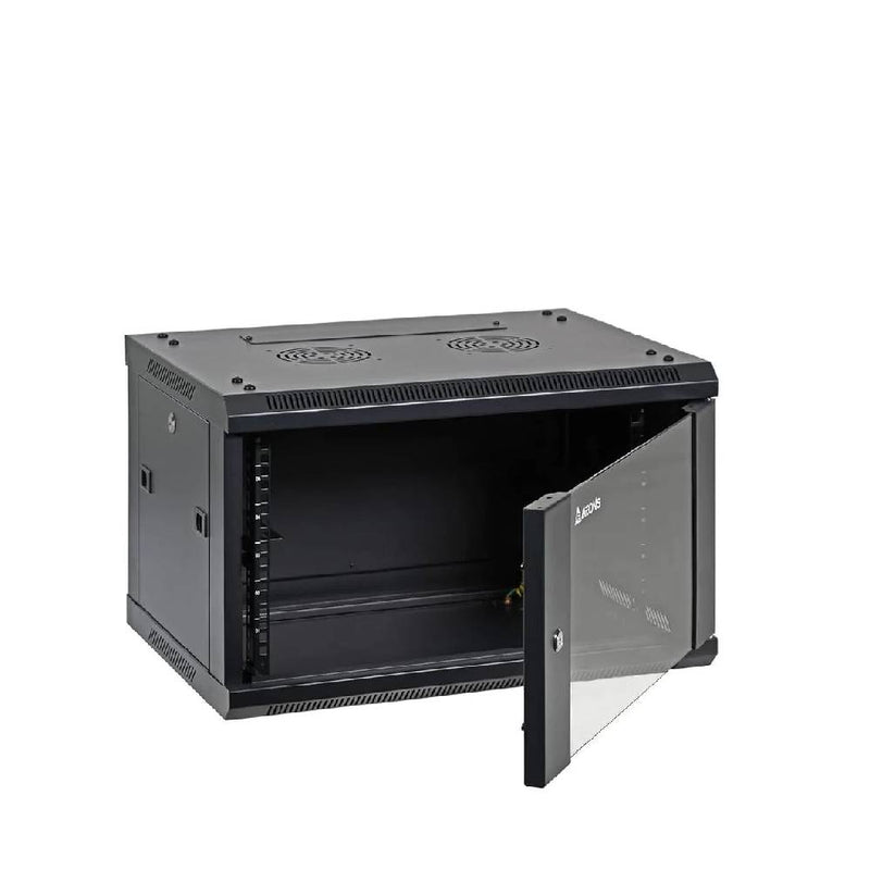 6U Cabinet Black 24" x 24" x 22"