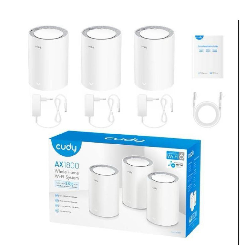 Cudy AC1200 Dual Band Whole Home  Wi-Fi Mesh System 3-Pack