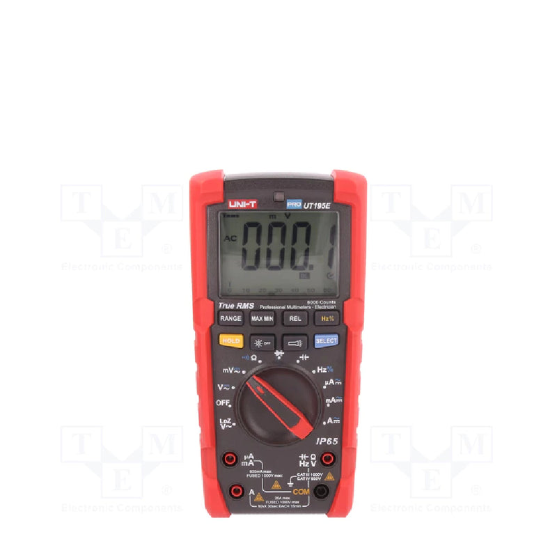 UNI-T Professional Digital Multimeter with Bargraph, LCD Display - UT195E