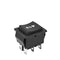 KCD4 Rocker Switch 6 Pins 16A 250V Black