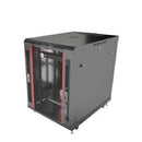 8U Rack Cabinet Black 32" x 25" x 20" With Fan & PDU