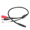 Low Noise Mini RCA High Sensitive Audio Microphone Cord For CCTV Security Camera & DVR Sound, 10-50 Square Meter Range