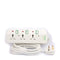 Terminator 5 Way Universal Power Extension Socket With Green Border Switches & Indicators 5M 13A