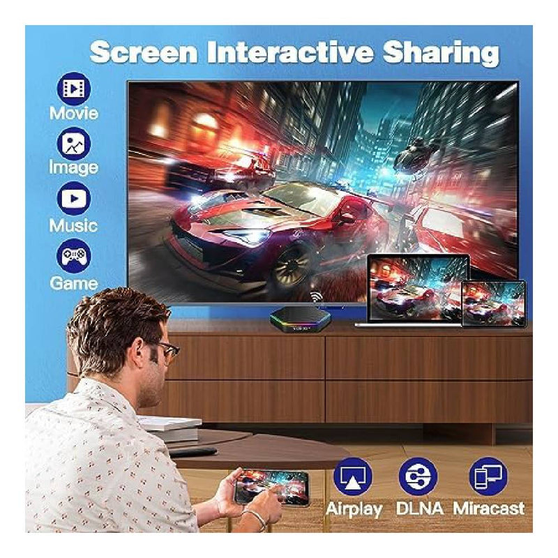 Smart Android 12.0 TV Box Allwinner Quad Core RAM:2GB+16GB