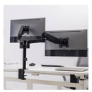 Dual Screen Desk Mount Gas Spring Monitor arm With – 17”-35” ,11kg