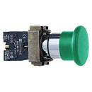 Push Button Switch Mushroom 22mm Momentary Green
