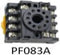 Din Rail 8-Pin Relay Base PF083A
