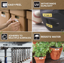 DYMO D1 Standard Labels - Black Text on Yellow Label 3/8" - 9mm