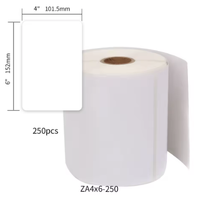 ZEBRA Compatible Packaging, shipping and box labels 101.5mm*152mm*250pcs