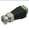 BNC male connector with screw terminal