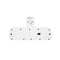 Terminator 4 Way Universal T-Socket Multi Adaptor With Individual Switches & Indicators 13A