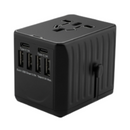 Smart Universal Travel Adapter with 6A Type-C 4 USB UK US AU