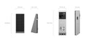 EZVIZ EP3x Pro 3MP/2K 32 GB eMMC Wireless Smart Solar Battery-Powered Dual-lens Video Doorbell