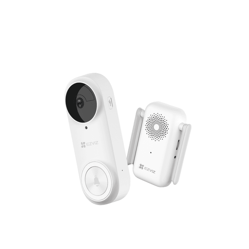 EZVIZ DP2 Pro 2K Battery-Powered Video Rechargeable Doorbell Kit