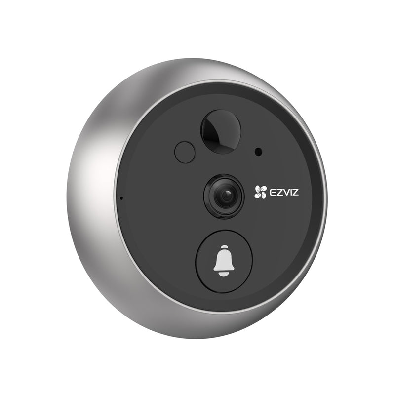EZVIZ DP2 2K Wire-Free Peephole Doorbell Rechargeable Live View & Two-way Video Call