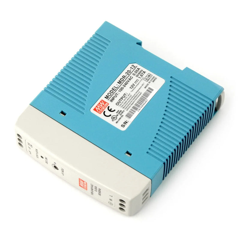 AC100-240V Input Mini Din Rail Switch Power Supply Voltage Transformer MDR-20W DC 5V Output Output Voltage: 5V & Power: MDR-20