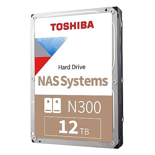 Toshiba 3.5" SATA NAS N300 12TB 7200RPM 512MB