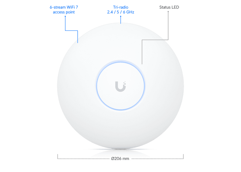 Ubiquiti UniFi WiFi 7 Access Point U7 Pro