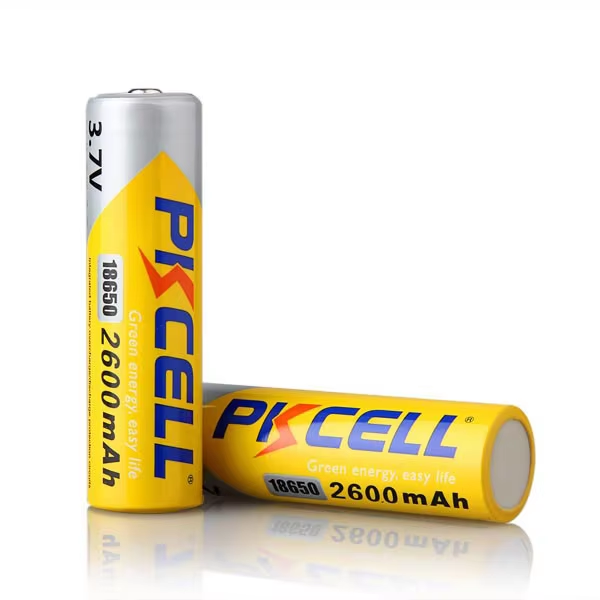 3.7V li-ion ICR18650 2600mAh battery with PCB