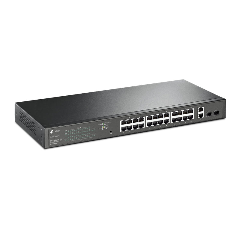 TP-Link 24-Port Gigabit Easy Smart PoE+ Switch with 2 SFP Port TL-SG1428PE