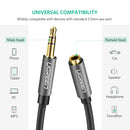 UGREEN 3.5mm Male to 3.5mm Female Extension Cable (Black)
