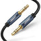 UGREEN 3.5mm Male to 3.5mm Male Cable Gold Plated Metal Case with Braid 2m (Blue)