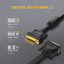 UGREEN DVI (24+1) Male to Male Cable Gold Plated (Black)