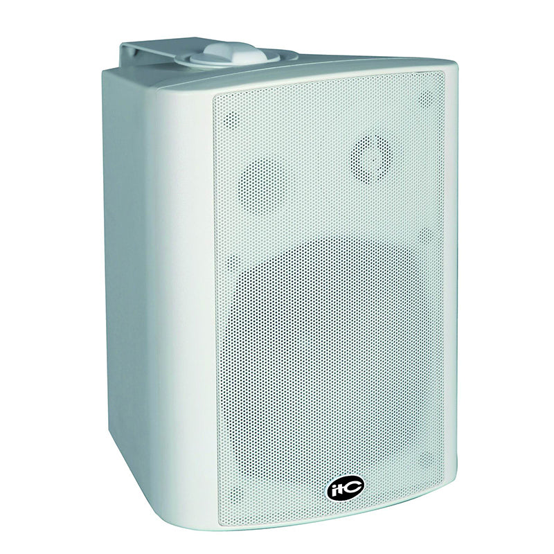 RMS25W×2@8Ω Active Wall Mount Speaker plus 25W passive speaker, ABS body, metal grille & mounting bracket, 6"+1.5" two way, white (price by pair)