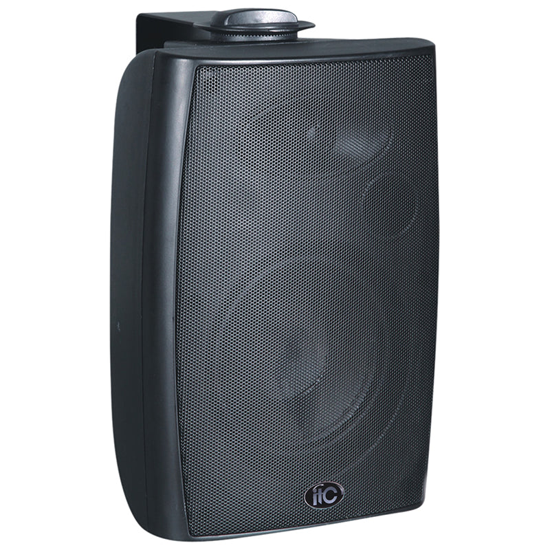 6"+1.5" Two way wall mounted speaker, 5W-10W-20W-40W@100V+8ohm, ABS body, metal grille, metal brackett, black
