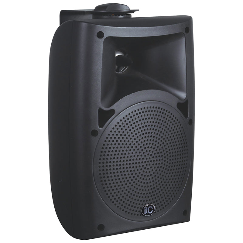 5"+1.5" Two way wall mounted  speaker,50W, 100V, ABS body, plastic grill, metal bracket, black