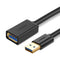 USB3.0 A male to female cable 1M Black
