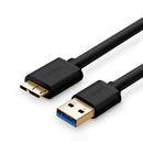 USB 3.0 A male to Micro USB B male cable Black 0.25m Hard Disk Cable