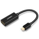 Mini display port to HDMI female converter cable black
