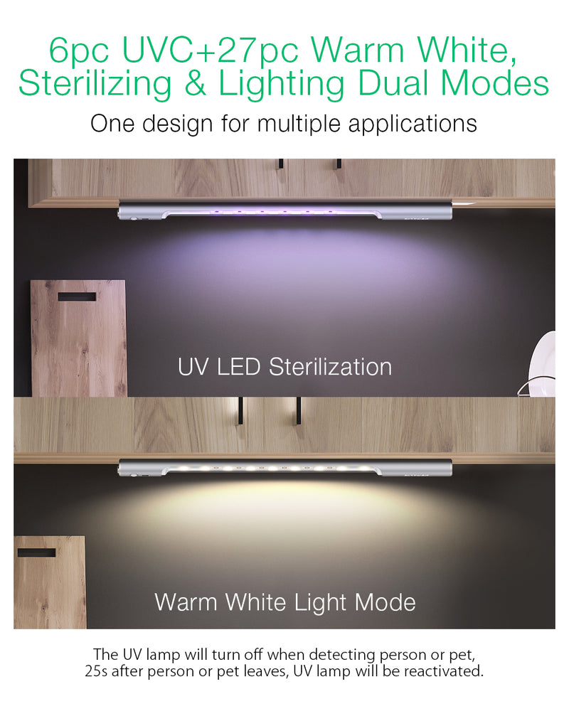 2W UV Cabinet Light With PIR Sensor