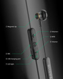 Sport Bluetooth Neck Hanging IPX5 Earphone With Magnetic Design