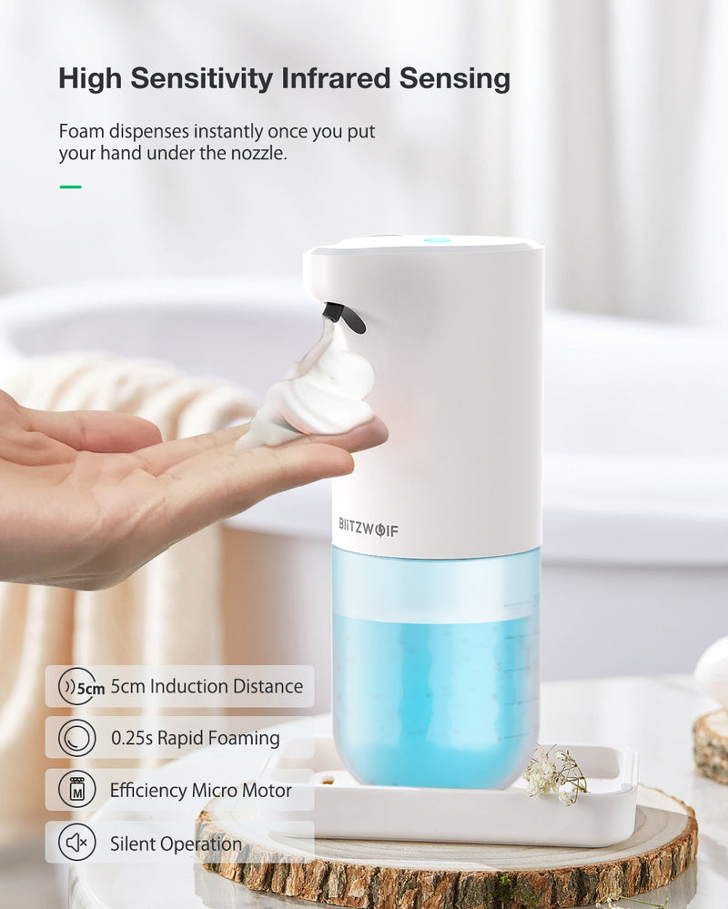 Automatic 300mL IPX4 Foaming Soap Dispenser With USB Charging And Infrared Sensor