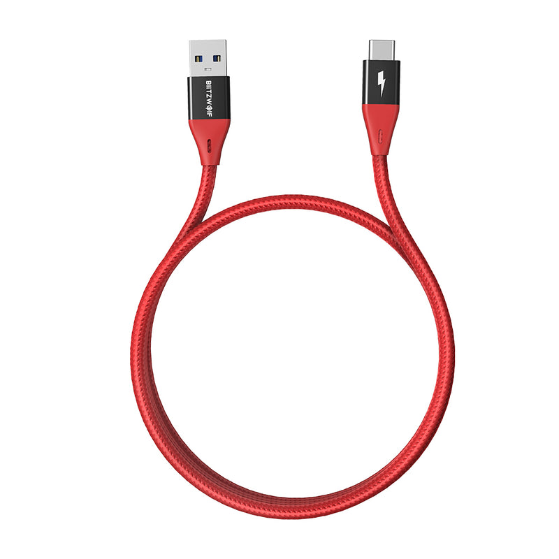 USB-A to Type-C 3A Braided Fast Charging Cable – 6ft