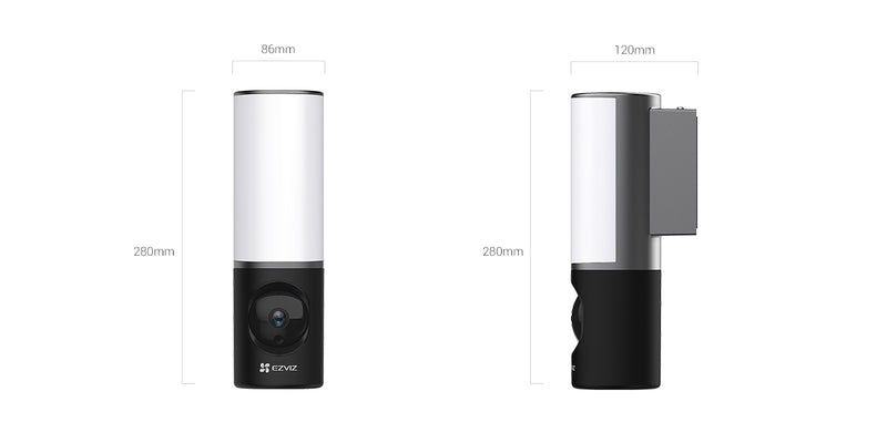 EZVIZ LC3 4MP Smart Security Wi-Fi Wall-Light Camera