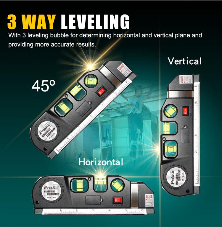 Multipurpose Laser Level Measuring Tape Ruler