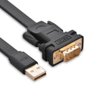 UGREEN USB 2.0 to DB9 RS-232 Adapter Flat Cable 1m