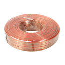 Speaker Wire with pure copper and solid PVC 15 AWG/1.65 100M Transparent
