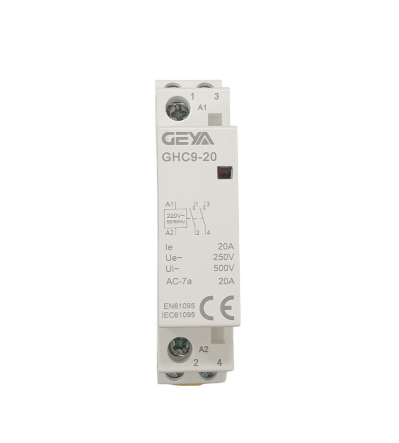 Single Phase AC Contactor 20A 240VAC 2 poles  Normally Open