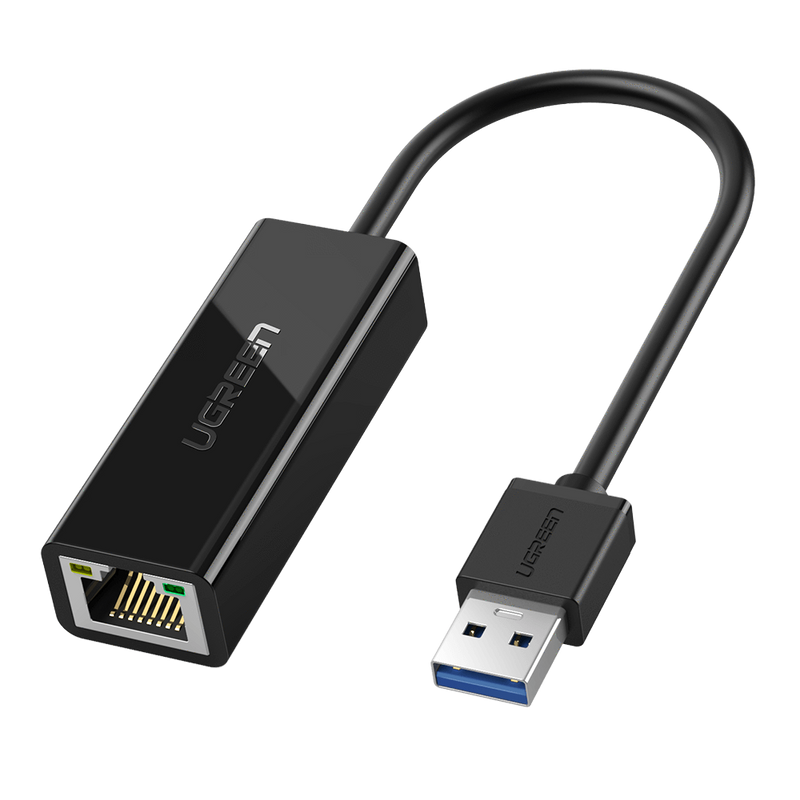 USB3.0 to Ethernet Giga Lan Card--ABS case Black