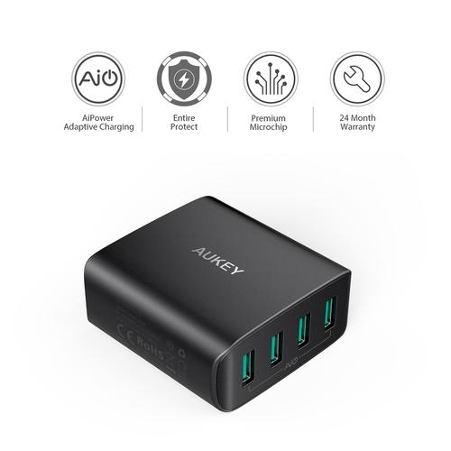 AUKEY USB Wall Charger 40W 8A 4-Port