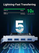 UGREEN USB 3.0 PCIe Expansion Card 4 port