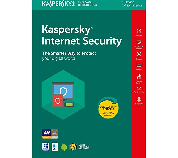 Kaspersky  Internet Security 3 Users with 1 Year Subscription