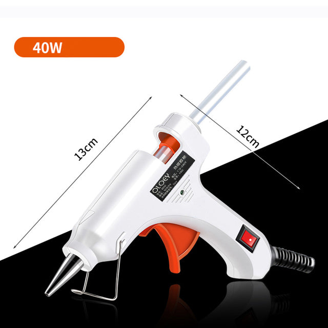 OLOEY 40W Hot Melt Glue Gun 7mm*160mm Glue Stick Industrial Mini Glue Guns Thermo