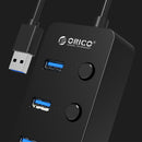 Orico 4 Port USB 3.0 Faceup Design HUB