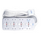 Terminator 8 Way Double Side UK Power Extension Socket With Individual Switches - 3m