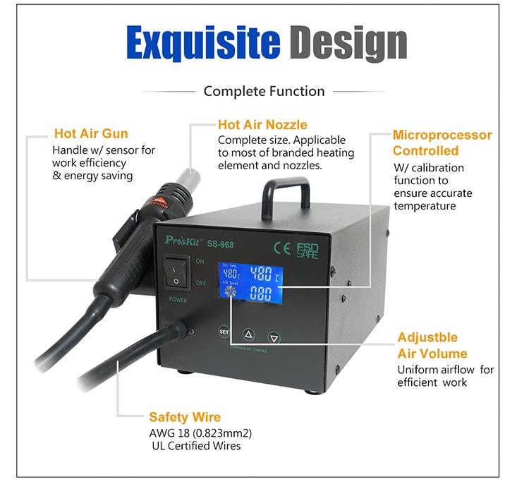 LCD Smart Hot Air Rework Station